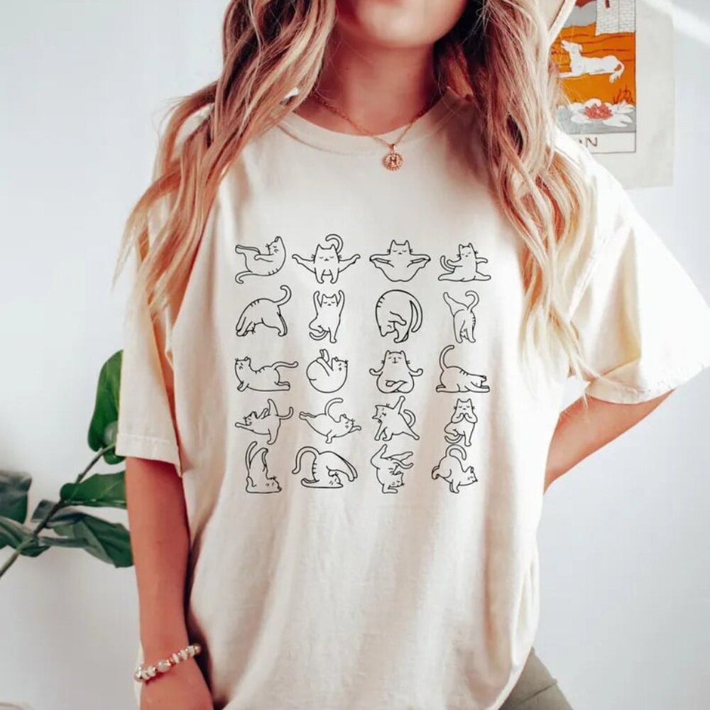 Funny Cute Cats Shirt, Cat Mom Shirt, Gift For Cat Lover